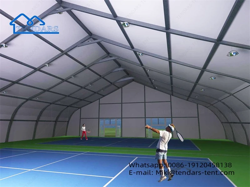 curved-shaped sports tents